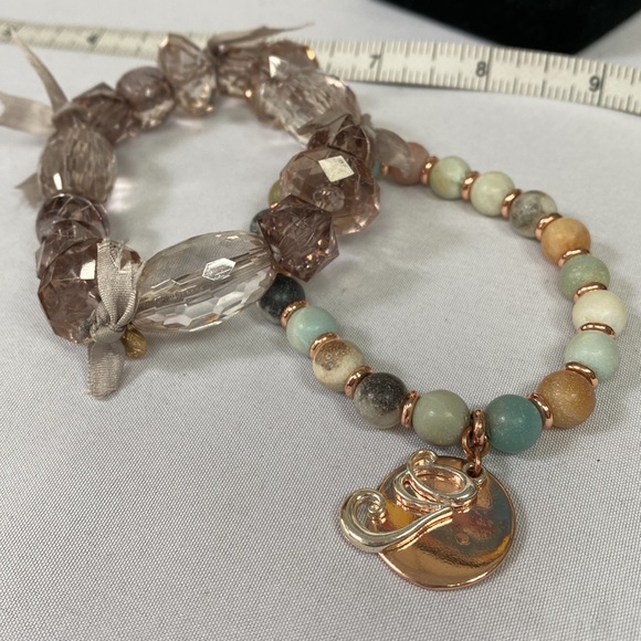 Two pretty stretch bracelet J Crew & Guess - Picture 2 of 5